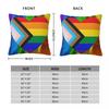 Everyone Is Welcome Lgbtq+ Pillowcase Polyester Linen Velvet Printed Zip Decor Pillow Case Room Cushion Cover 45X45