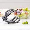 Multifunctional Salad Stir Fork 1 Pair Plastic Salad Hands Kitchen Small Tools Reusable Fruit Vegetable Wide Handle Serving Claw