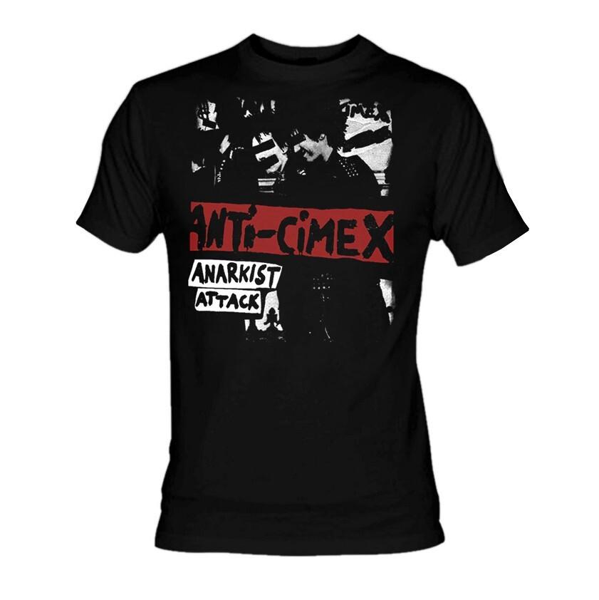 New Anti Cimex Band Anarkist Attack Shirt Classic Black Unisex T-Shirt M