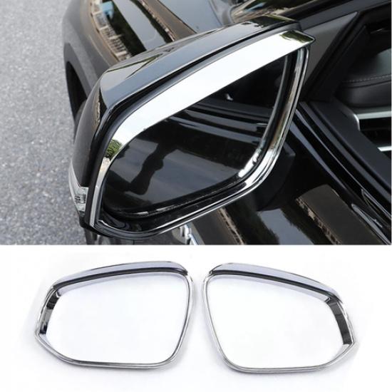 For Toyota Highlander 2015- Chrome Rearview Mirror Rain Eyebrow Cover