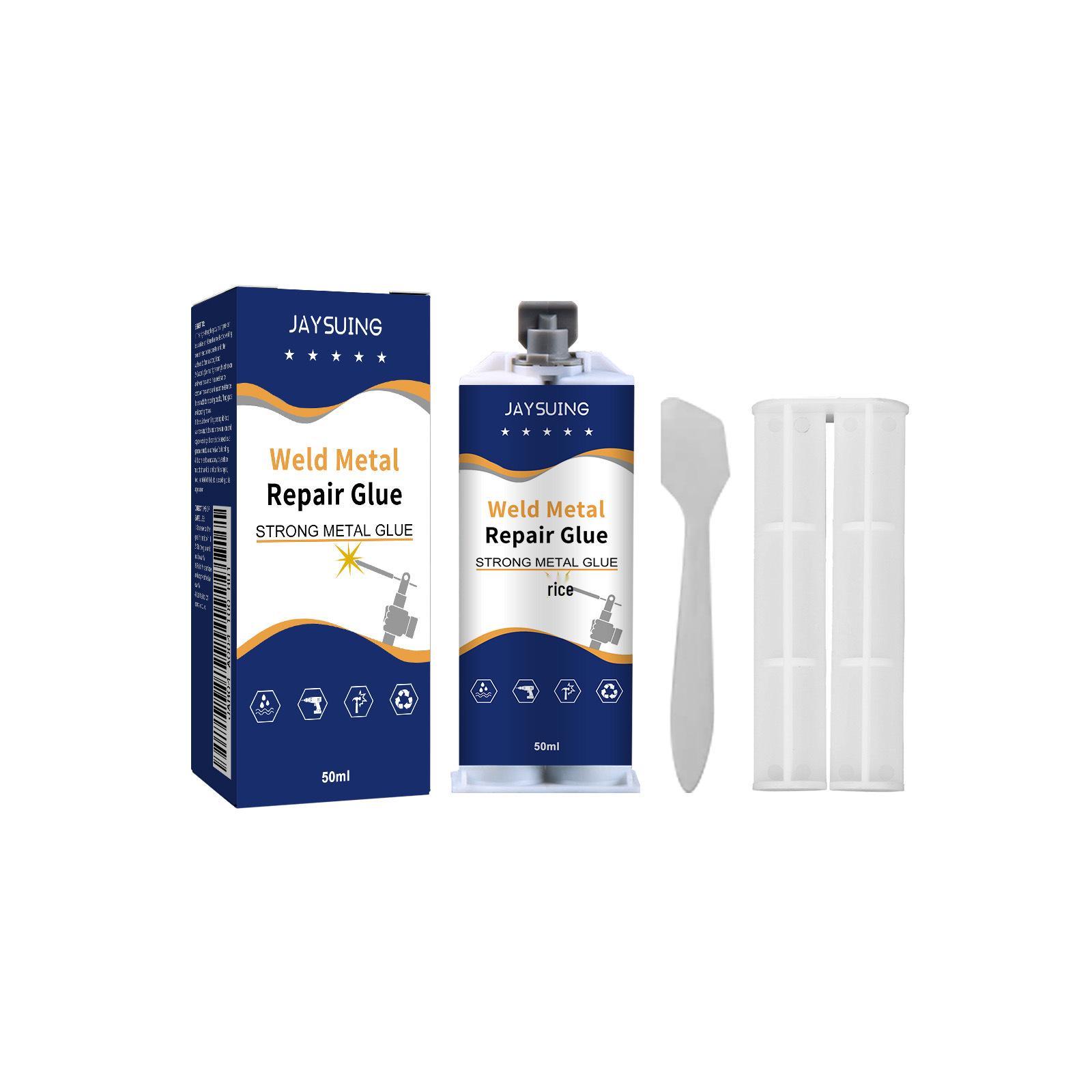 JAYSUING Waterproof High-Temp Foundry Glue for Metal, Stone, Ceramic & Steel Cracks 50 мл