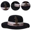 Cosplay Flat Top Hat Wool Fedora JazzHat Musical Festival Costume Accessories