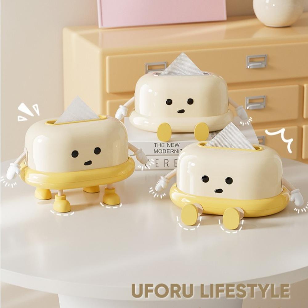 

Simple Style Spring Lifting Paper Box Cute Cartoon Napkin Holder New Tissue Storage Box Type A-Yellow