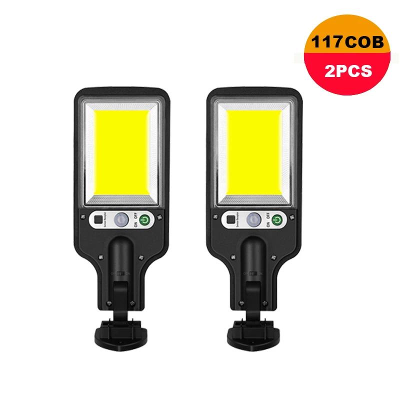 1-6Pcs Outdoor Solar Lights 3 Modes Motion Sensor Solar Waterproof Security Wall Lighting Garden Wall Courtyard Path Lighting