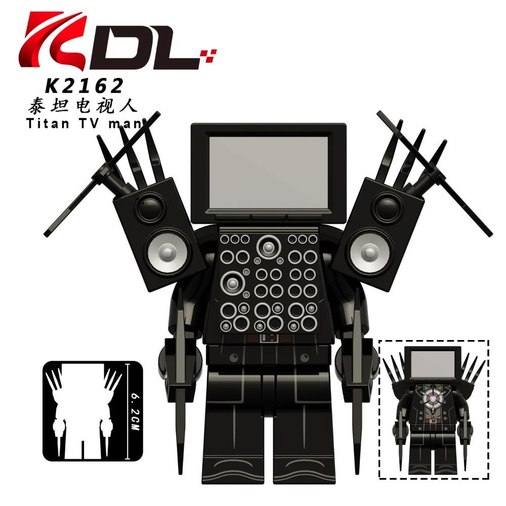 Skibidi Toilet MOC Abstract Robot Building Blocks Compatible With LEGO Monitor TV Man Delicate Figures Mini Model Bricks Toys
