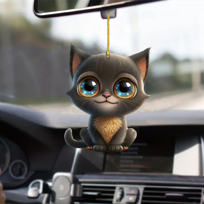 Cartoon Playful Acrylic Hanging Decoration For Home Christmas Tree And Auto Style