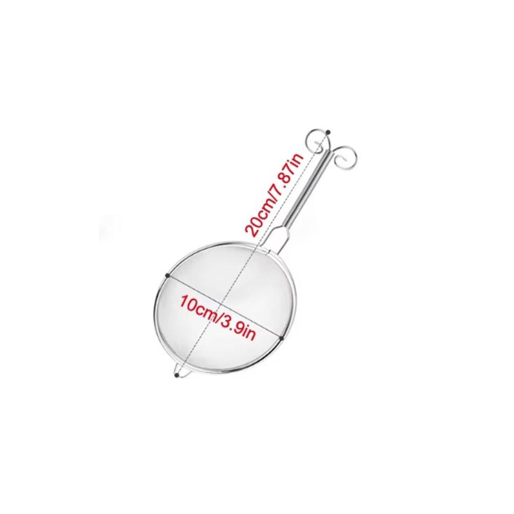 Stainless Steel Matcha Sifter Bamboo Very Fine Mesh Fine Mesh Strainer Rust-Proof Easy to Clean Cocktail Sieve for Kitchen