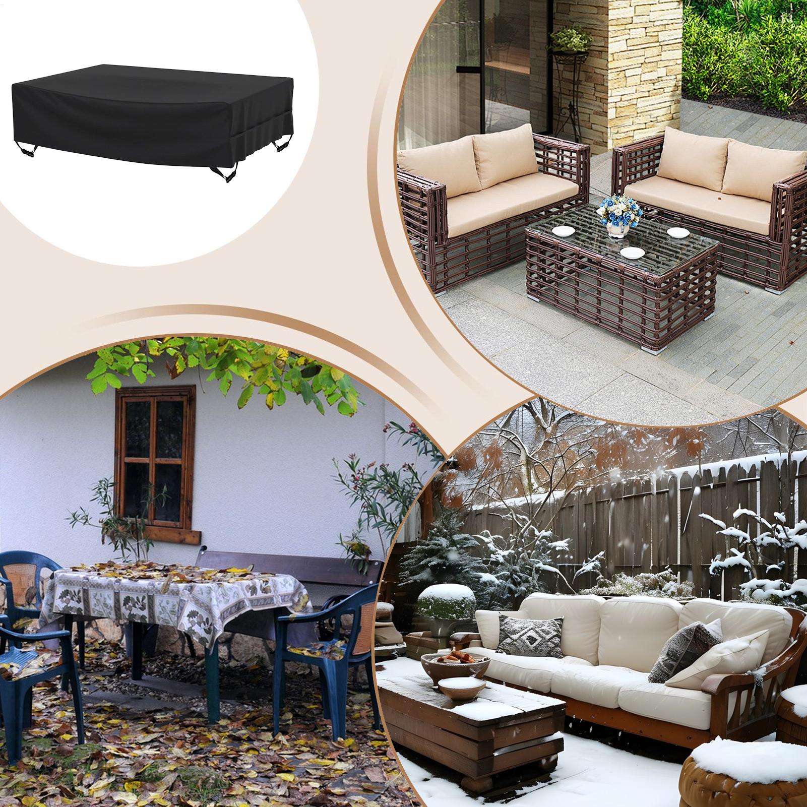 Outdoor Furniture Covers 210D Oxford Shield Patio Set Covers Waterproof Outdoor For Porch Deck Garden Lawn Backyard Exterior China Mainland