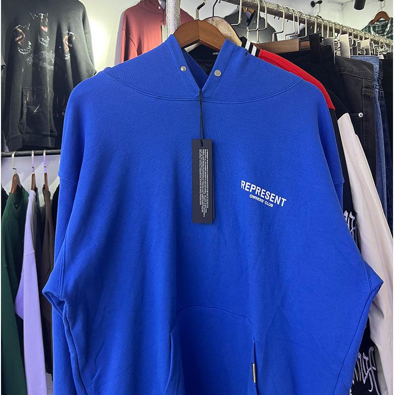 The correct version of the outer order Represents the small label letter sweater FOG printing high street men and women couples loose hoodie trend