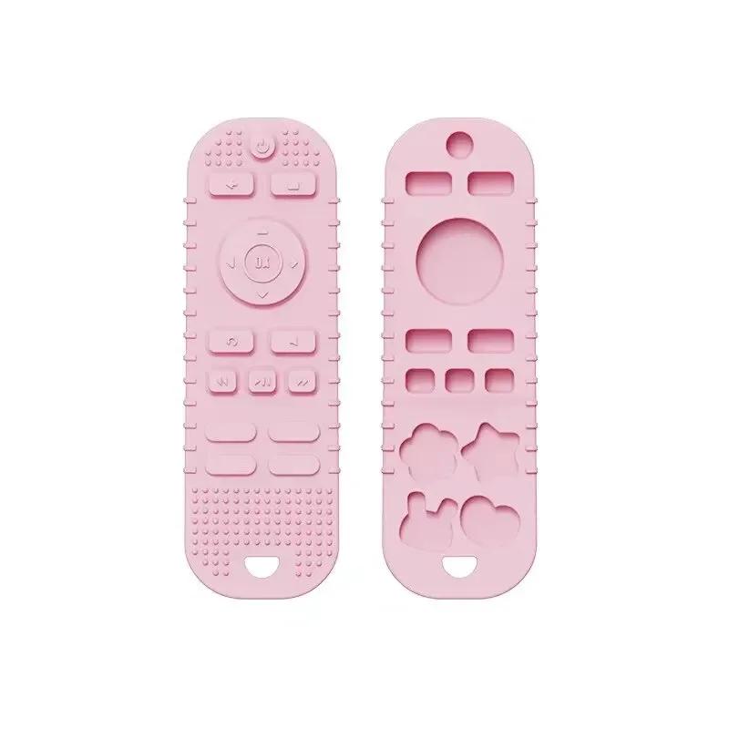 

0-24 MonthsToddlers Chew Toys Silicone Baby Teething TV Remote Shape Chew Sensory Toys BPA Free Christmas Halloween Gifts