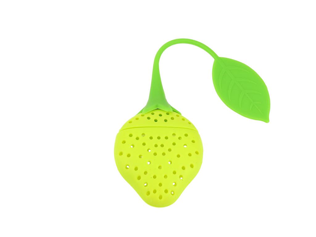 Infusore per Tè Tisane Filtro in Silicone Fragola Tazza Regalo