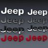 CZY2 3D Car Front Hood Emblem Sticker Badge for Jeep Wrangler JK Grand Cherokee Renegade, Glossy Black ABS Chrome Trim Accessories