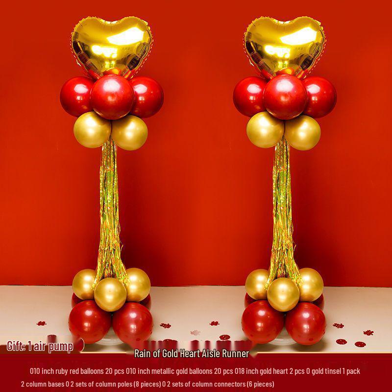 Wedding Balloon Arch Set - Rustic Gate Décor for Hotel Banquets and Engagements