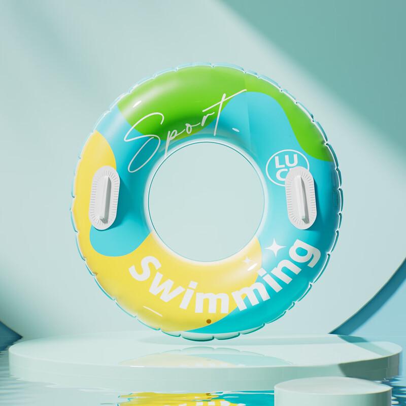 Youyou Adult Thickened Anti-Rollover Dual Airbag Swimming Ring
