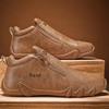 Fashion British Style Fashion Short Boots Men  Luxury Leather Anti Slip Comfortable Work Shoes Outdoor Travel Sports Casual Shoes 2024