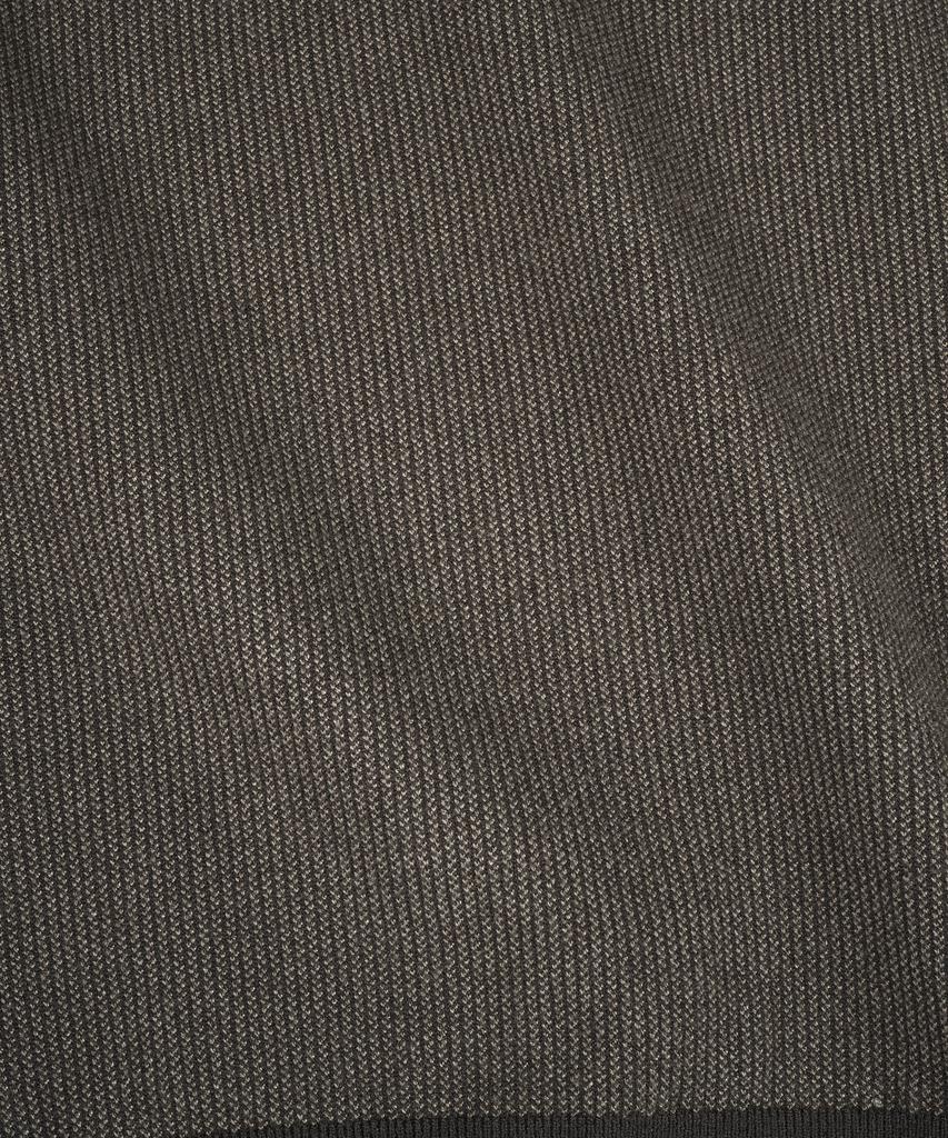BIRBANTE Soft Washable Two-Tone Collared Knit - Brown