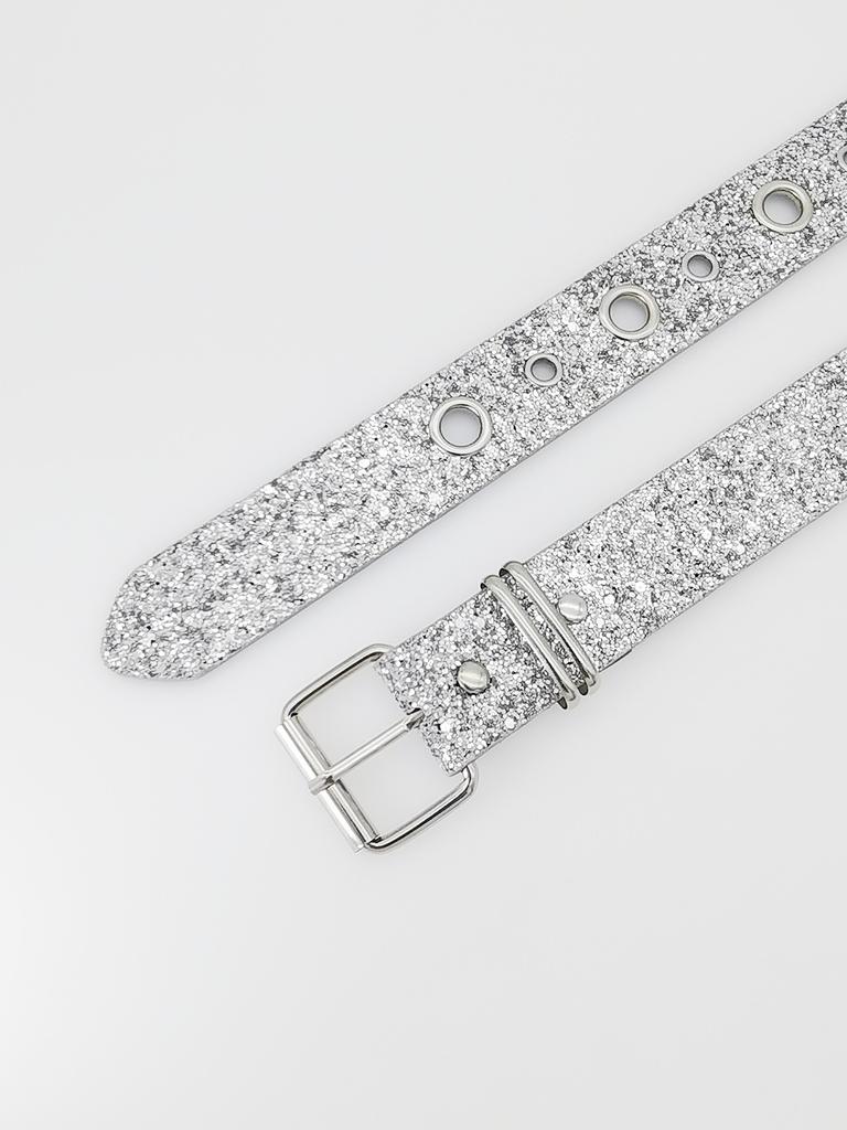 Spice Girl Belt Female Tide Eye Shiny Style Western Rhinestone Buckle Wide Belt Waist Chain