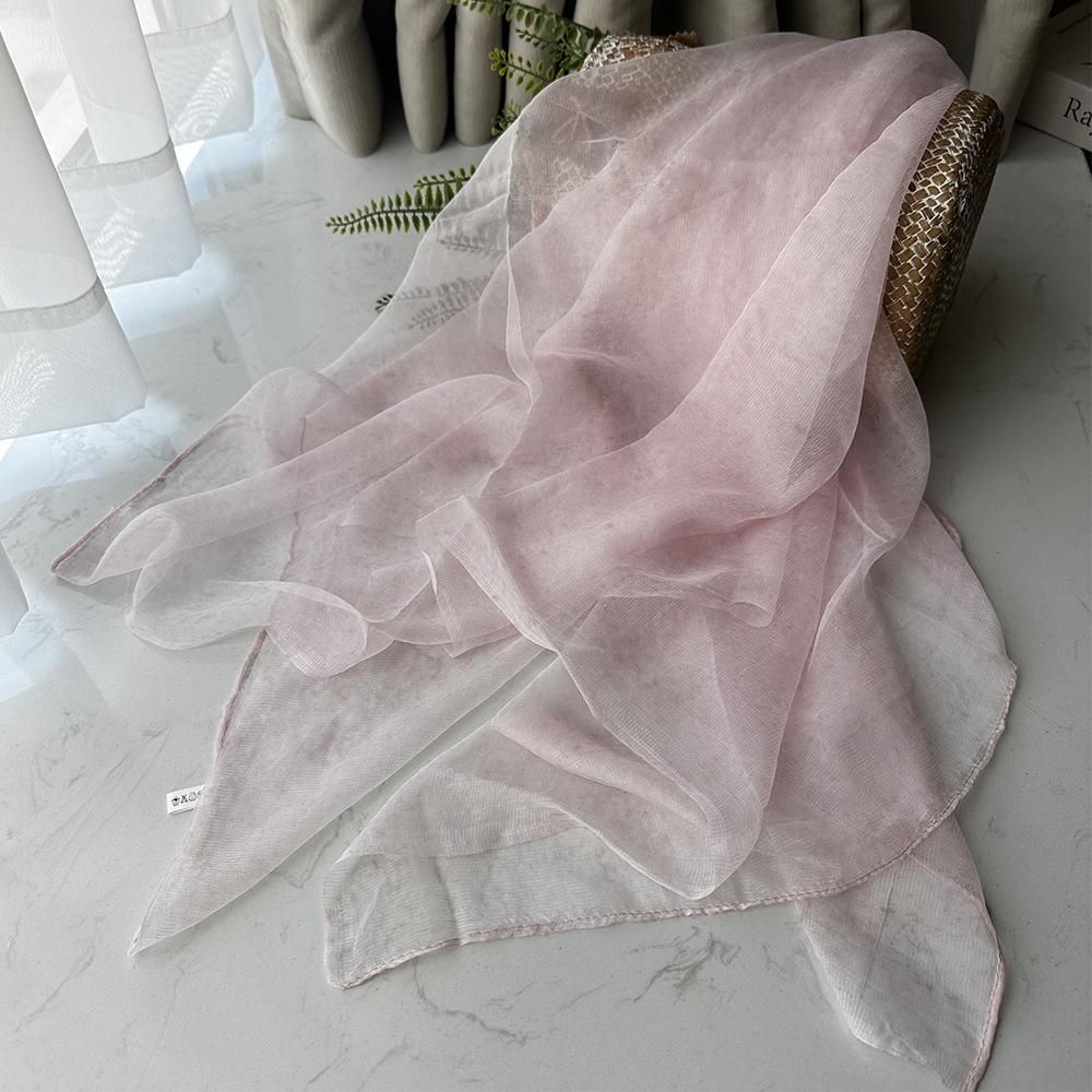 New Fashion Blended Square Silk Scarf Light Soft Neck Warm Female Silk Scarves Shawl