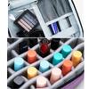 30 Bottles Nail Polish Storage Bag Double-Layer Portable Nail Varnish Holder Multifunctional Essential Oil Handbag