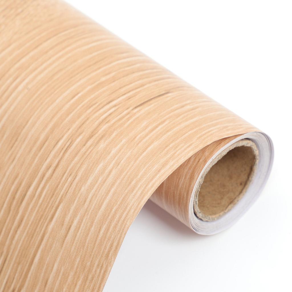 1 Roll Elegant Walnut Wood Grain Peel and Stick PVC Sticker Versatile Self Adhesive Wallpaper for Furniture Cabinets Shelves