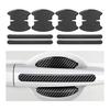 Car Door Handle Protector, Set of 8, Carbon Fiber Door Guard, Scratch Prevention, Scratch, Waterproof, Exterior Parts, Protective Seal, Sticker, Easy