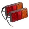 LED Car Truck Tail Light 1 Pair Rear Stop Brake Light Trailer Truck Caravan Taillight