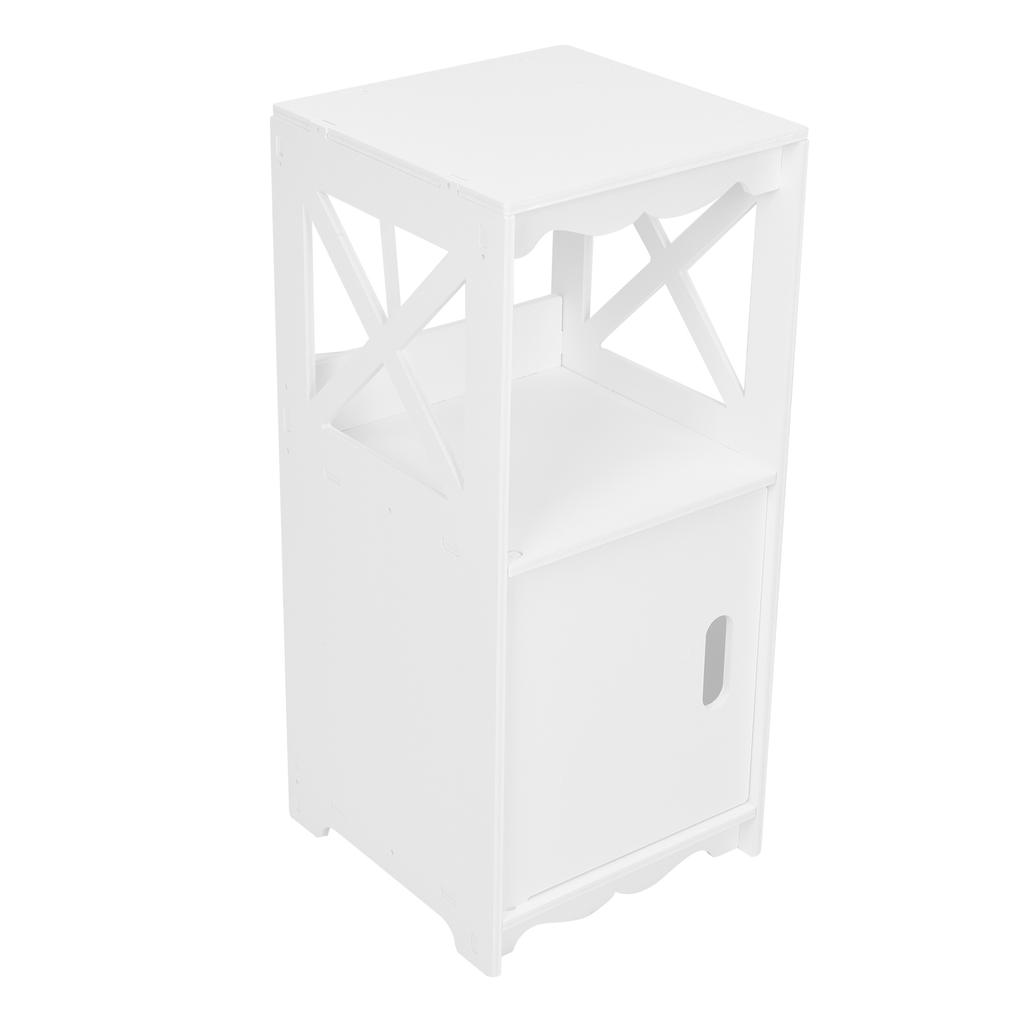 Bedside Table Nightstand Storage Cabinet Side Table Storage Shelf Unit for Bedroom Living Room Bathroom