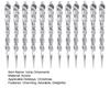 Yousheng 12 Pcs Acrylic Icicles Christmas Ornaments Clear Crystal Icicle Christmas Tree Hanging Decorations for Xmas New Year Holiday Wedding Winter