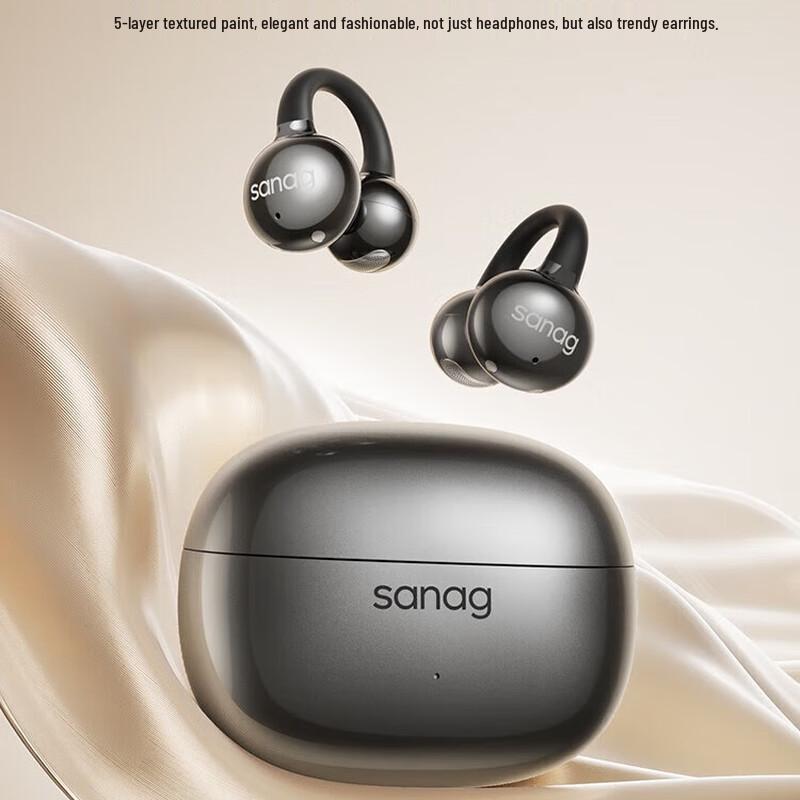 SANAG Z60S AI Bone Conduction Ear Clip Bluetooth Earbuds