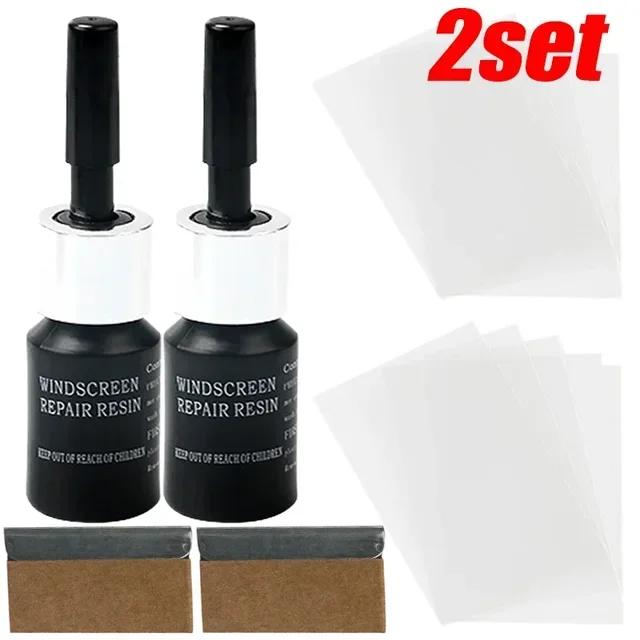 Car Glass Repair Window Cracks Gone Kit Remove Scratch Automobile Truck Motorcycles Broken Repair Windscreen Recovery Set Tools