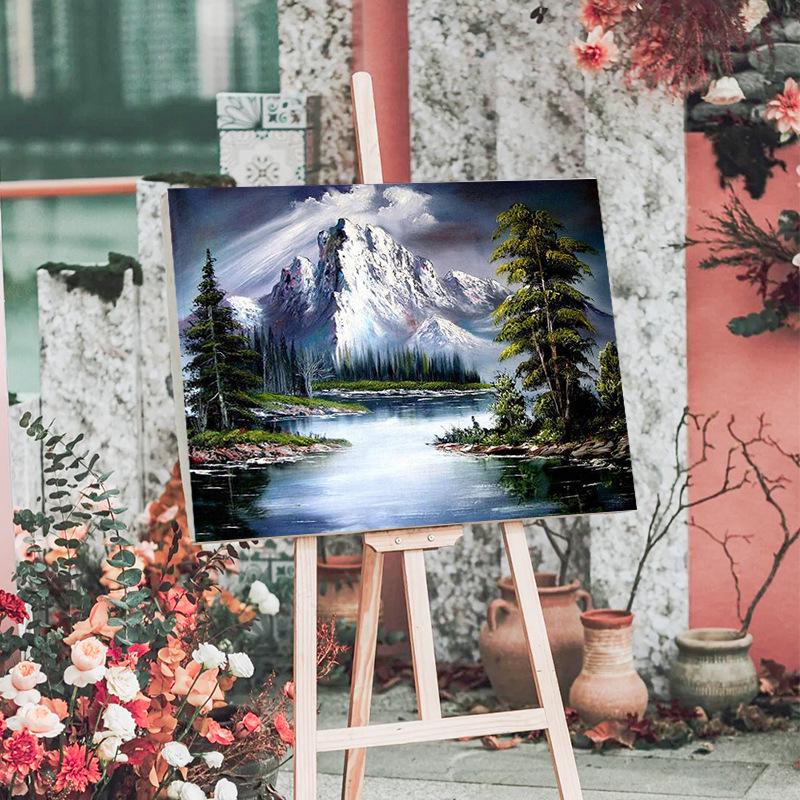 

Новый набор для алмазной вышивки своими руками - Декоративный набор «Горный ручей» 30x40 cm