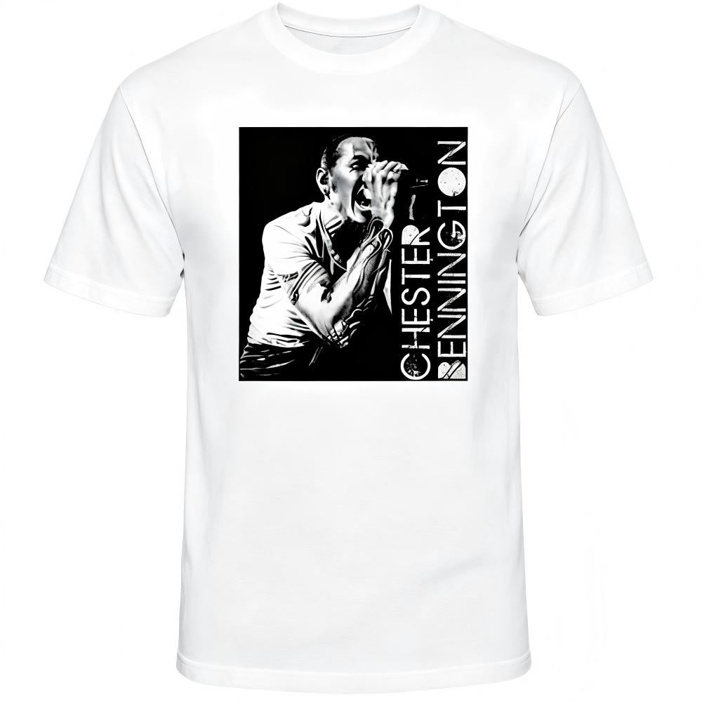 Chester Bennington Vintage Concert Portrait Graphic T-Shirt