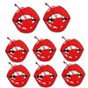 10pcs /Set Fruit Cherry Embroidered Patches Diy Hats Jackets Sew Patch Badges Iron On Patches For Clothing Accessories Applique 