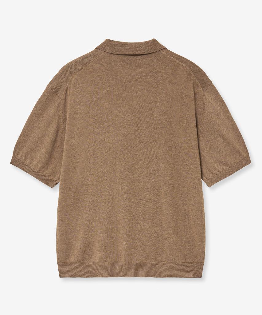 VTWO Cool Washable Polo Knit (Brown)
