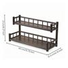 Bamboo Tea Cup Rack Tiered Teapot Display Stand Wooden Set
