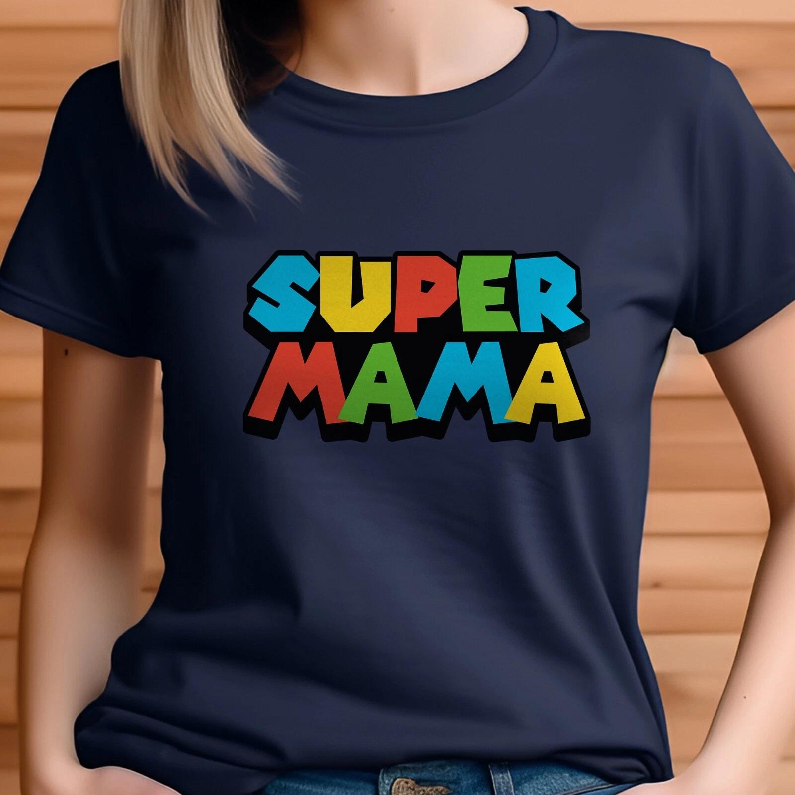 Super Mom Shirt, Super Mario Fan, Gamer Mom Shirt, Gift for Mama, Cool Mom Shirt XL