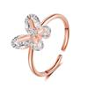 Europäischer & Amerikanischer Stil Kreative Kupfer Diamant Schmetterlingsringe für Damen - Zeigefinger Design
