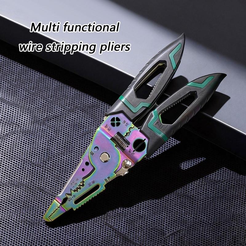MultiFunctional Steel Wire Stripper Crimper With Ergonomic Handle For Enhanced Comfort Cutting Winding Applications