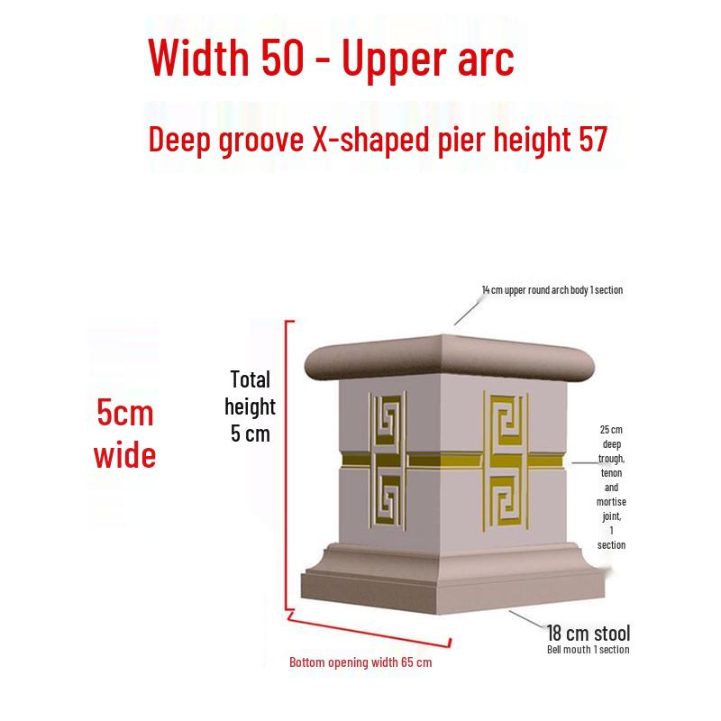 European Villa Courtyard Roman Column Base for Exterior Wall Decoration