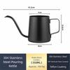 Stainless Steel Stainless Steel Coffee Pot Gooseneck Pour Over Coffee Pot  Coffee Brewing