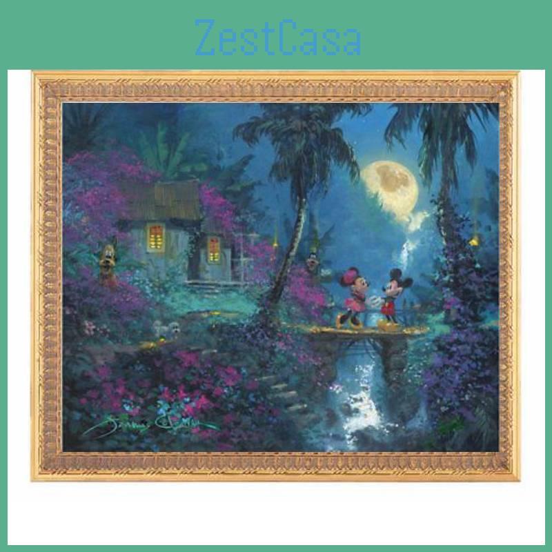 Mermaid Princess Canvas Wall Art Modern Fairy Tale Bedroom Kids Room Decorative Painting Core Material