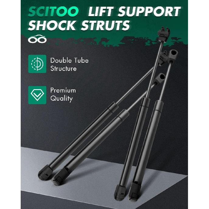 SCITOO Hood Trunk Lift Supports Replacement Struts Gas Springs Shocks Fit for Chrysler 300 2005-2008