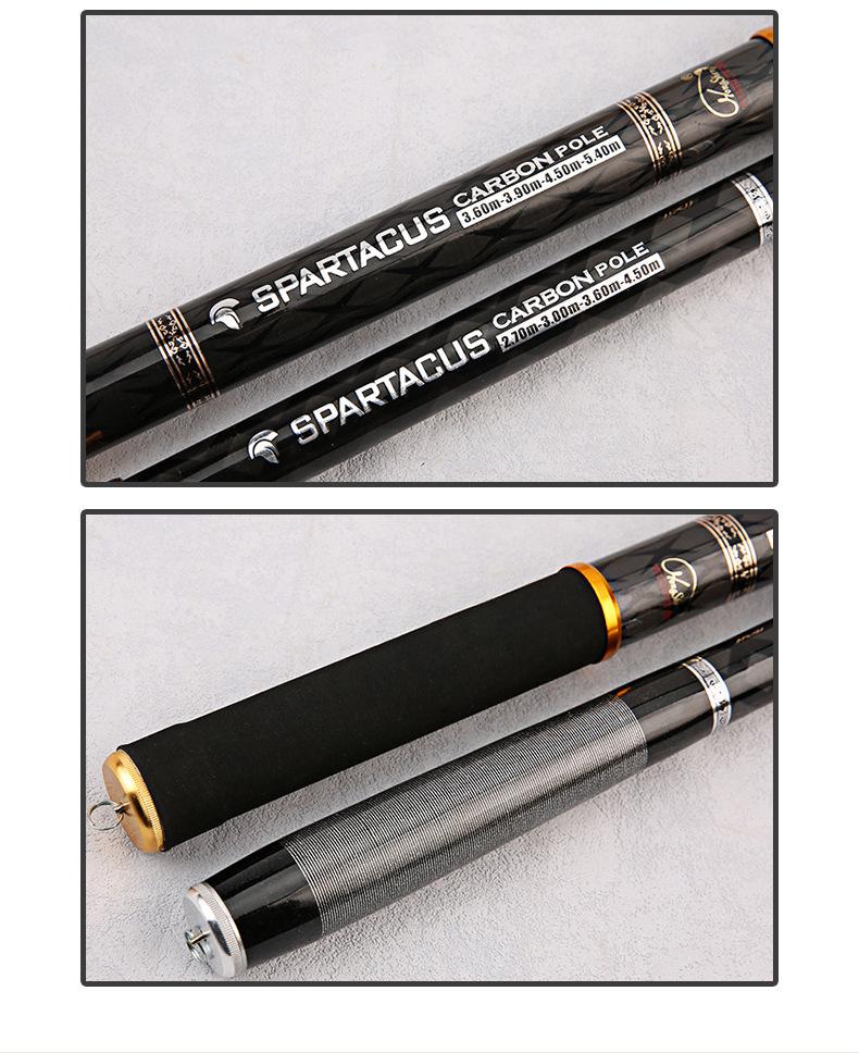 Compact Telescopic Carbon Fishing Rod - Ultra-light, Variable Length for Crucian Carp & Carp.