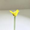 Hand Blown Mini Glass Figurines Collectible Tiny Bee Bird Dragonfly Butterfly Sculpture with Stem for Home Office Birthday Anniversary Gift