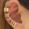 5pcs/Set Gold Bride Clip-On Earrings Set