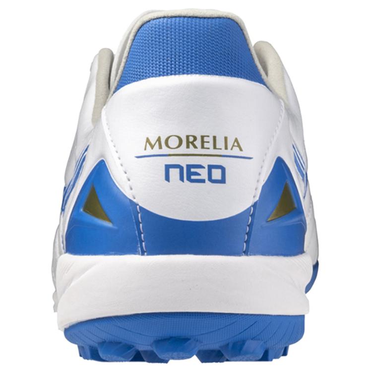 Mizuno Morelia Neo IV Pro Comfortable Versatile Non-Slip Durable Soccer Shoes Men Soccer Shoes White Blue P1GD243525