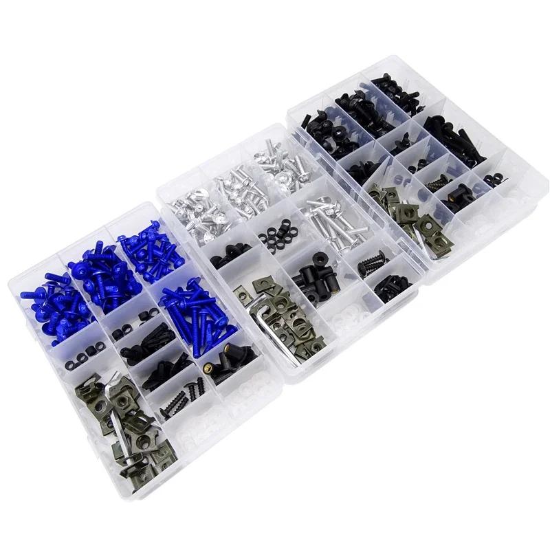 Universal CNC Alloy M6 M5 Fairing Bolts Kit Bodywork Screws Fastener Screws Nuts Kit Nut For Motorcycle 6 Colors