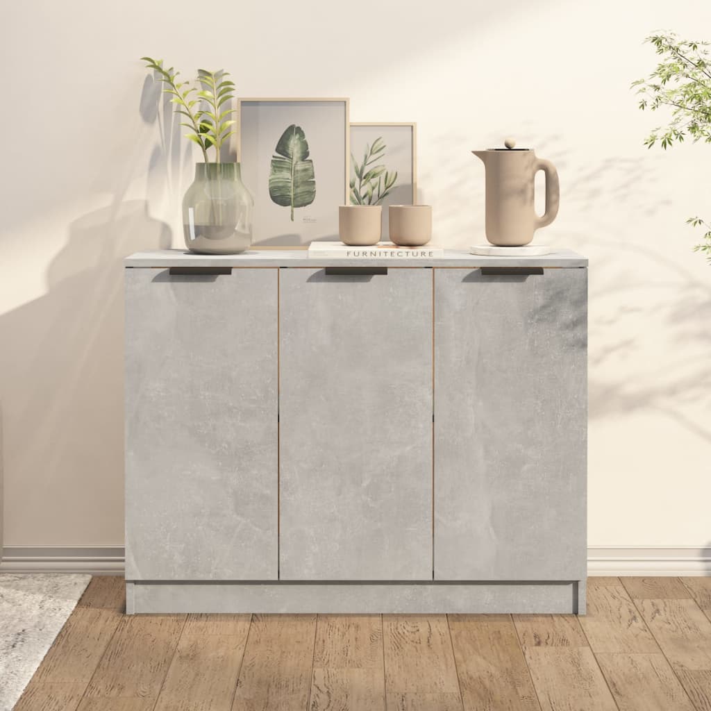 Sideboard Concrete Grey 90.5 x 30 x 70 cm Particleboard