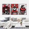 Japanese Art Cat Samurai Canvas Poster Animal Print for Living Room Wall Decor Home Decoration Picture