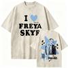 Freya Skye Stars Align Tour 2026 Vintage Washed T Shirt Unisex Unisexs Fashion Oversized Cotton Tshirt Aesthetic Clothing Tshirts